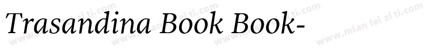 Trasandina Book Book字体转换